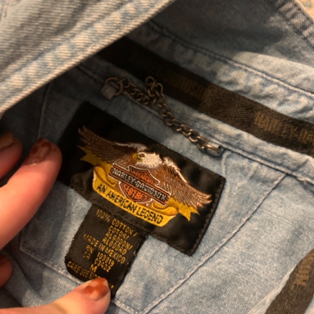 Harley Davidson Button Down - image 3